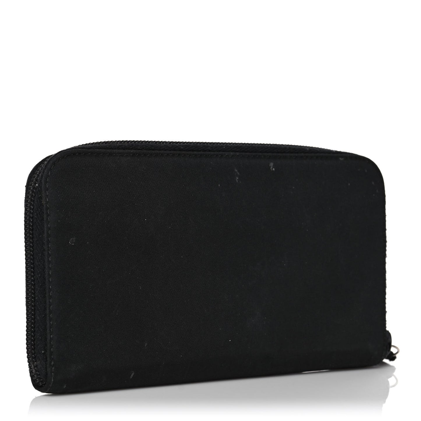Tessuto Nylon Zip Around Wallet Black