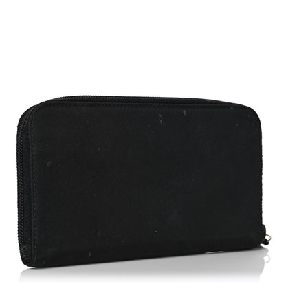 Prada Tessuto Nylon Zip Around Wallet Black 3 of 11