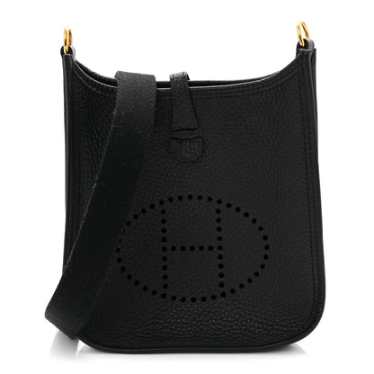 Hermes Taurillon Clemence Evelyne TPM Black 1 of 10