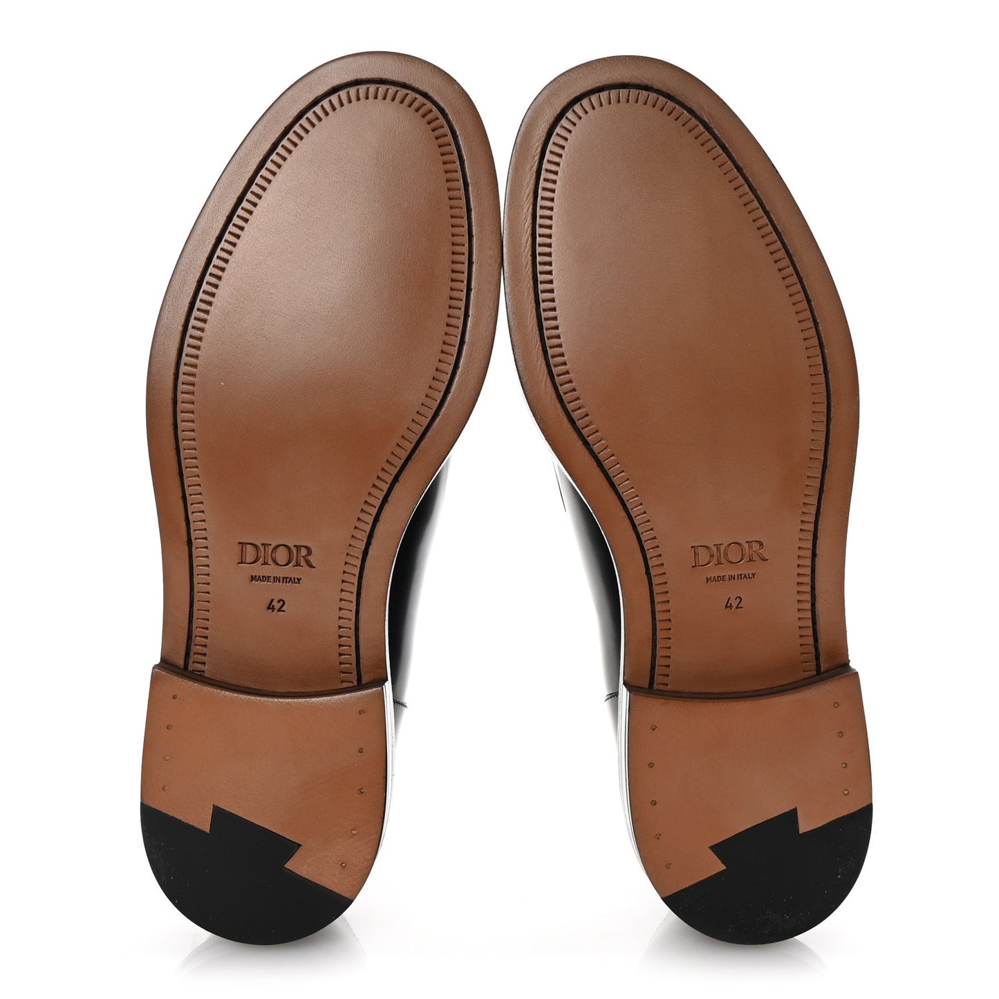 Calfskin Mens Derby Shoes 42 Black