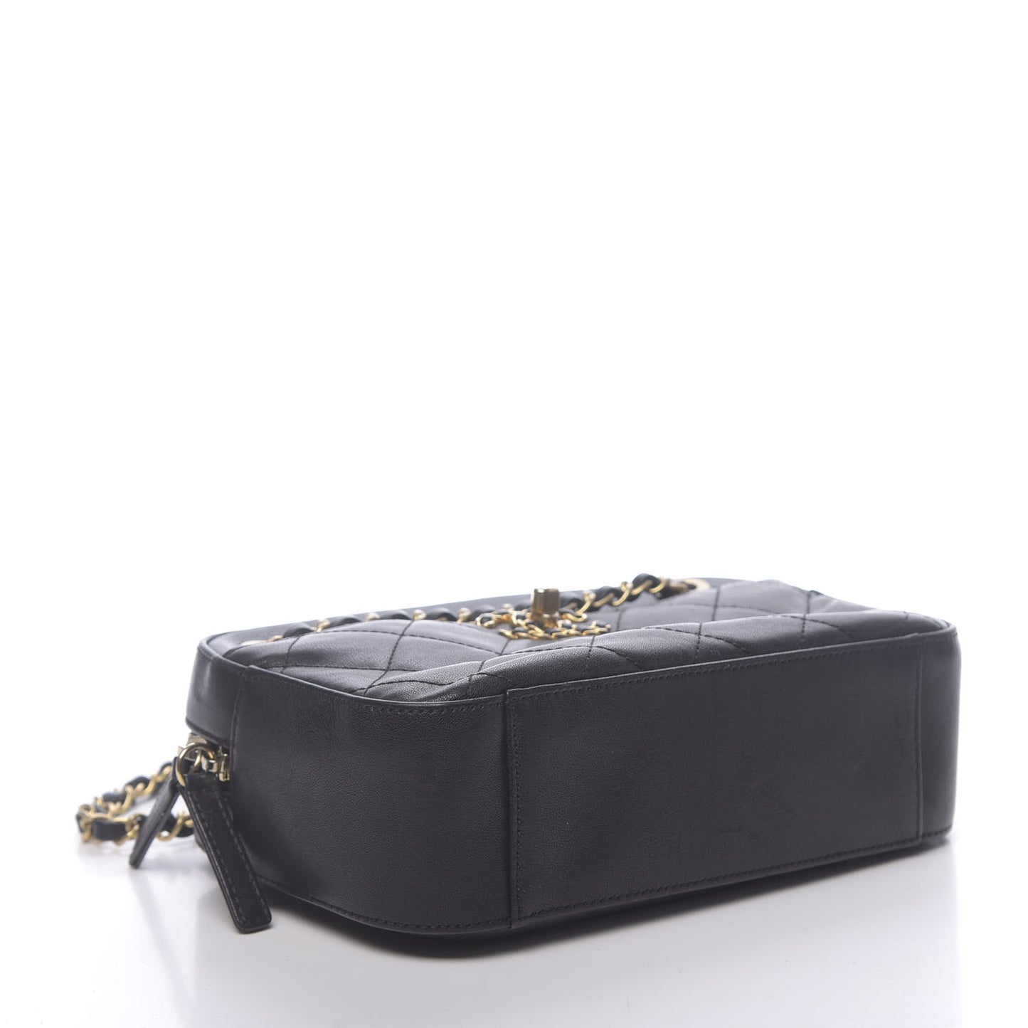 Goatskin Quilted 19 Camera Case Black