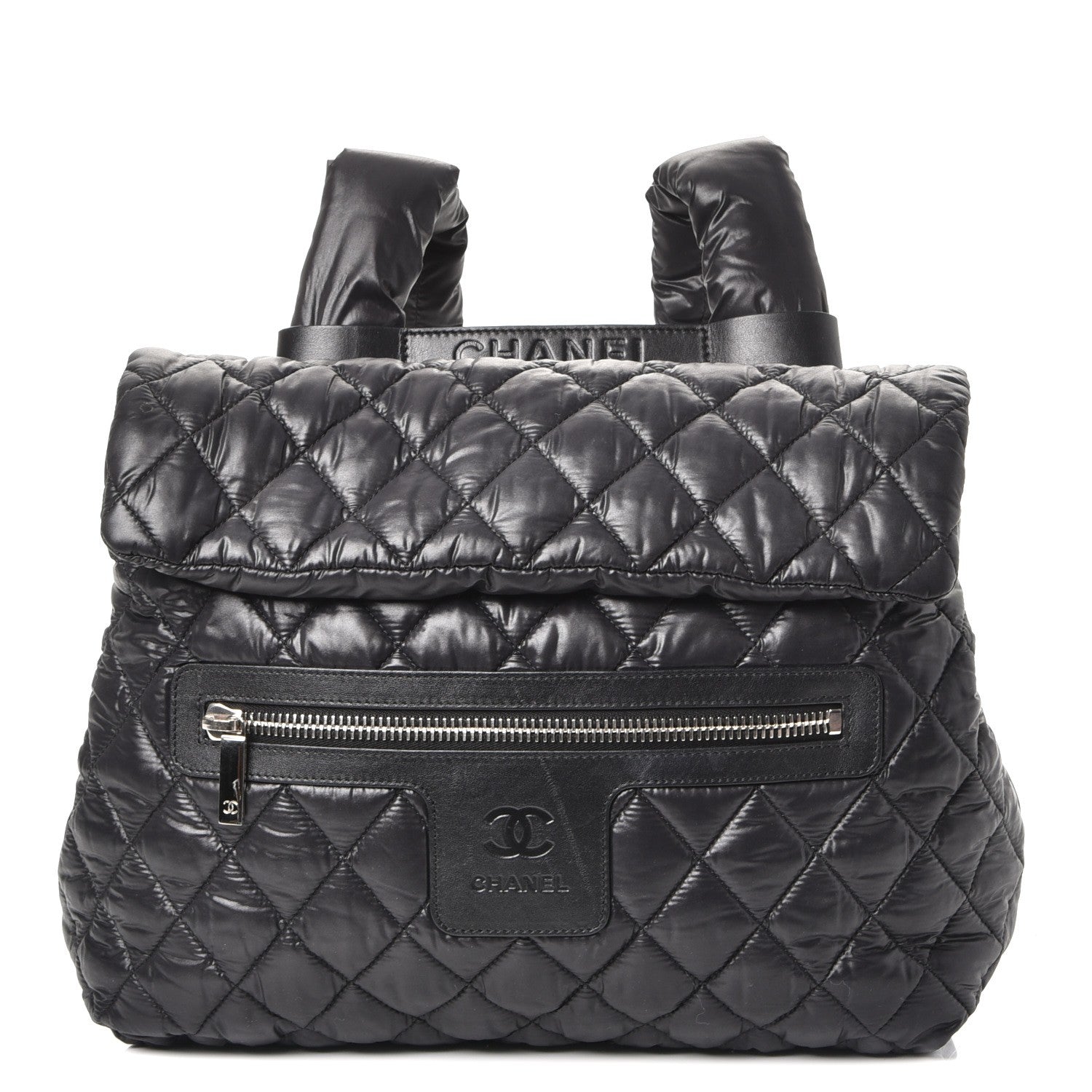 Chanel Nylon Quilted Coco Cocoon Backpack Black 1 of 8