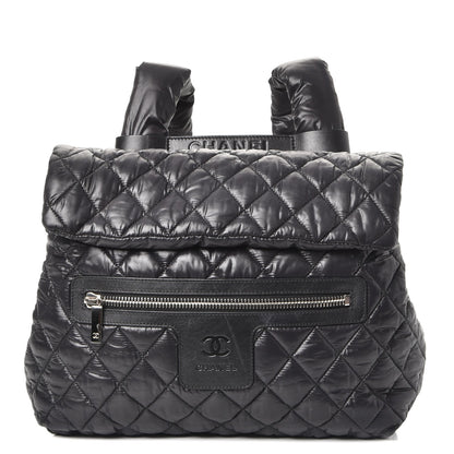 Chanel Nylon Quilted Coco Cocoon Backpack Black 1 of 8