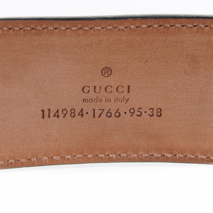 Gucci Leather Web GG Belt Black 95 38 4 of 5