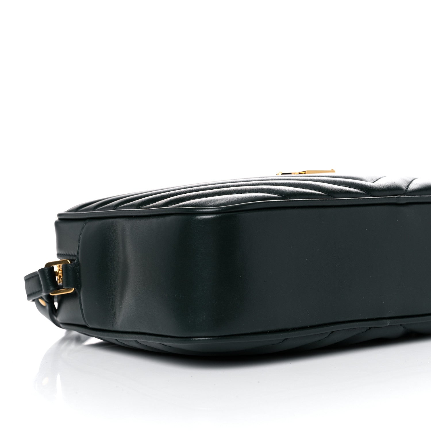 Saint Laurent Calfskin Matelasse Monogram Lou Camera Bag Green 8 of 9