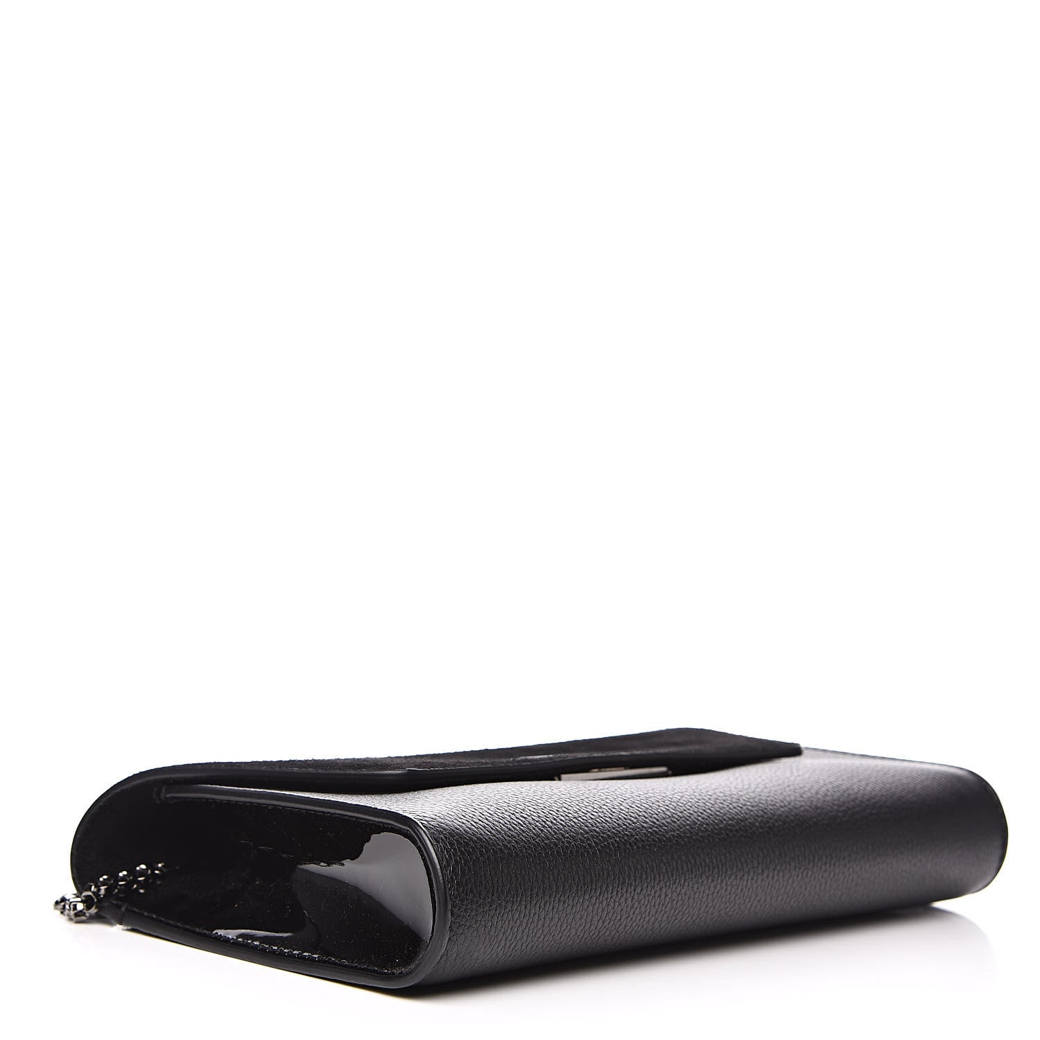 Christian Louboutin Veau Velours Calfskin Vero Dodat Clutch Black 4 of 12