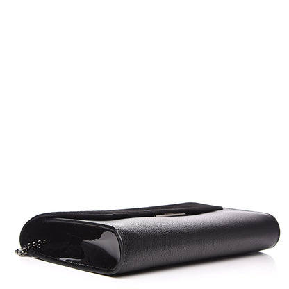 Christian Louboutin Veau Velours Calfskin Vero Dodat Clutch Black 4 of 12