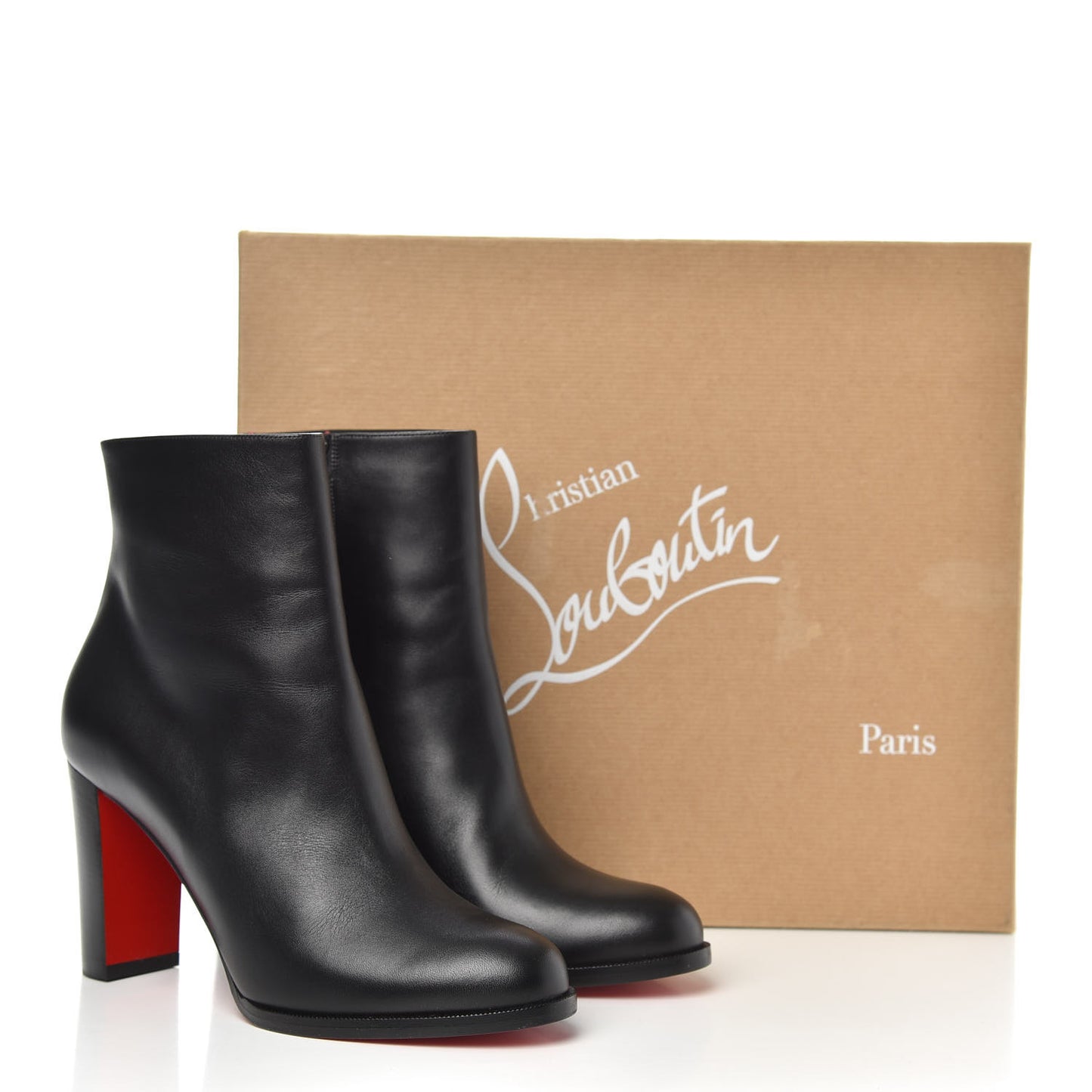 Calfskin Adox 85 Ankle Boots 37.5 Black