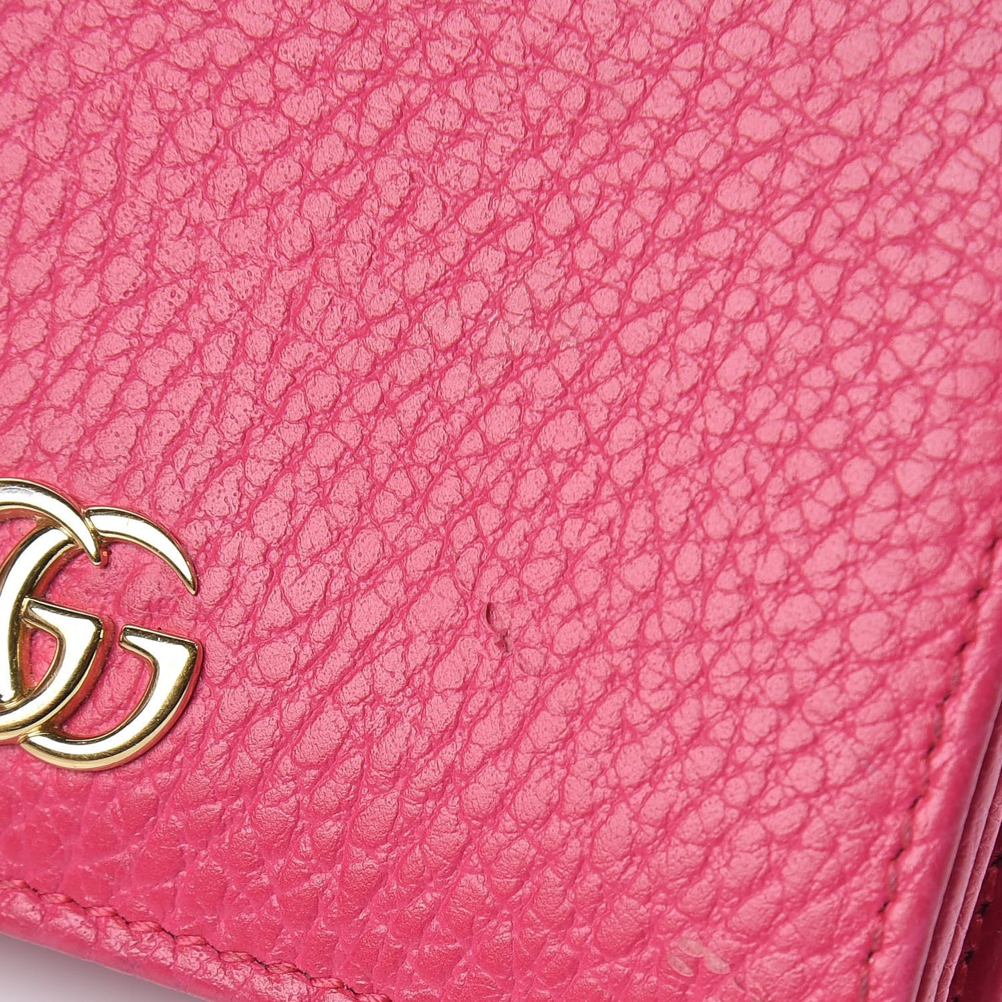 Dollar Calfskin GG Marmont Card Case Box Pink