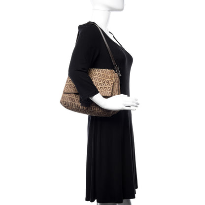 Fendi Zucchino Mama Baguette Dark Brown 2 of 10