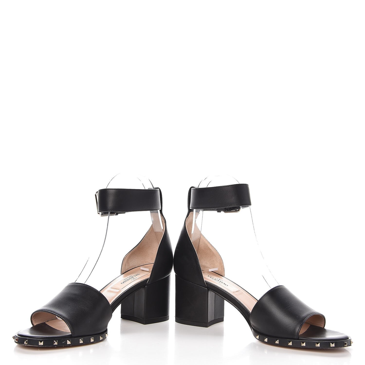 Valentino Garavani Nappa Soul Rockstud 65mm Sandals 35.5 Black 6 of 18