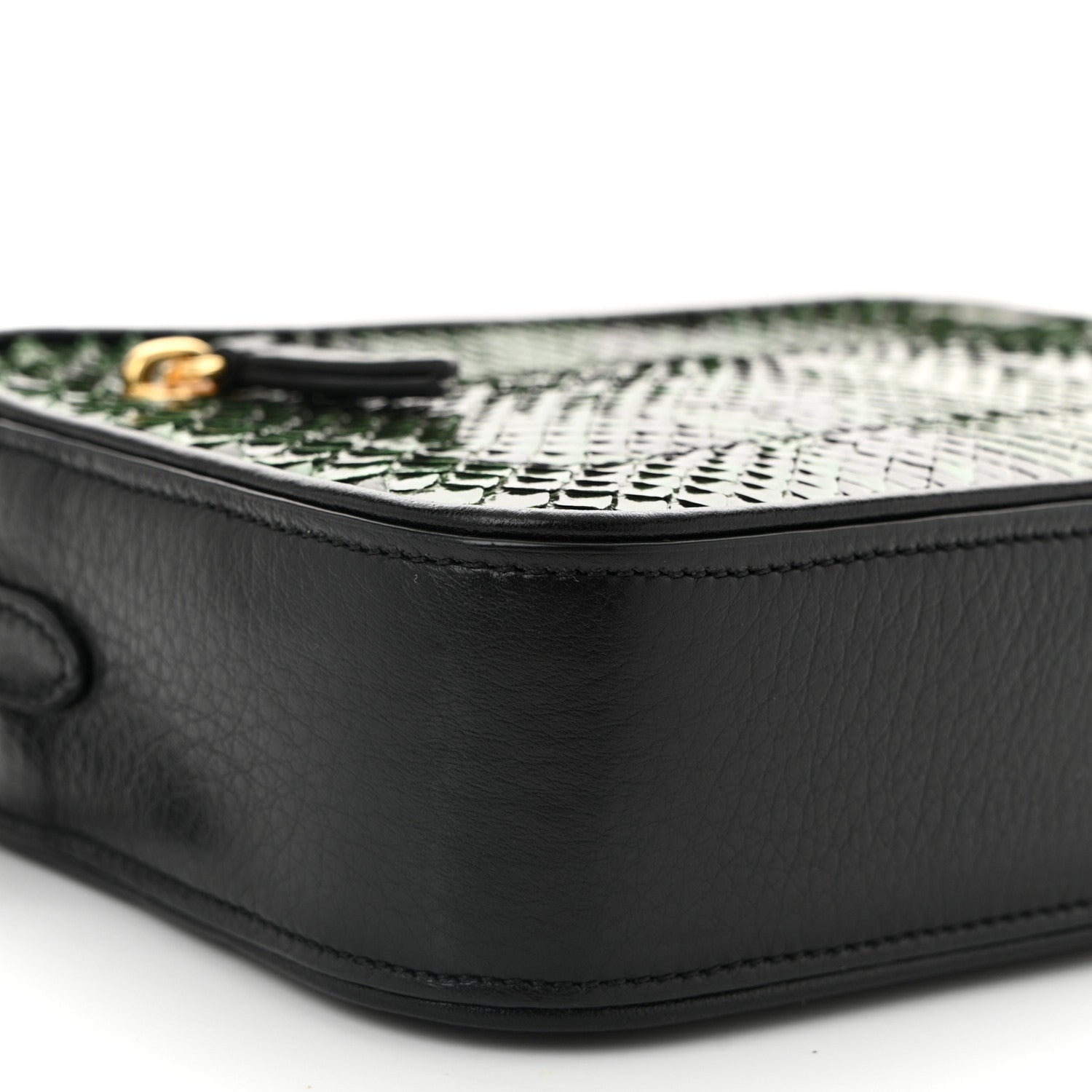 Mulberry Snakeskin Calfskin Camera Bag Green Black 8 of 9