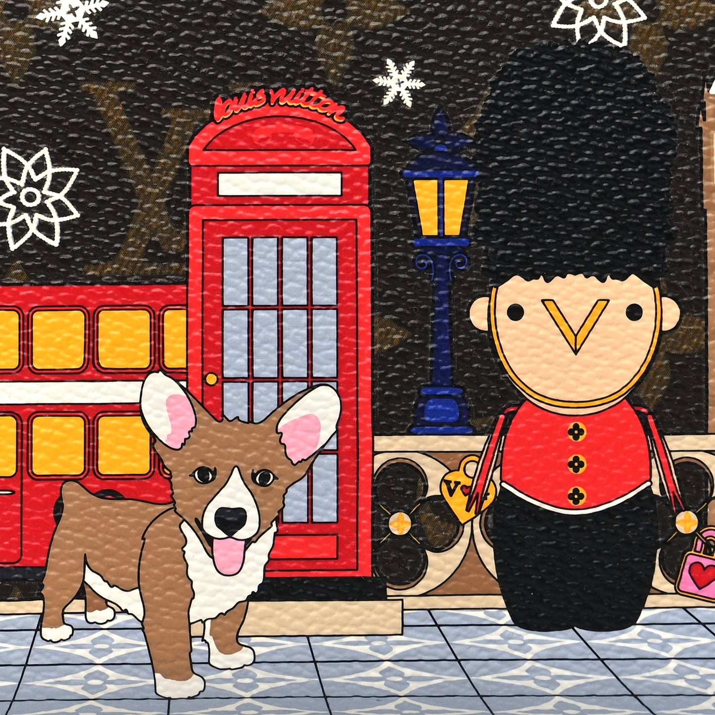 Monogram 2021 Christmas Animation London Zippy Wallet