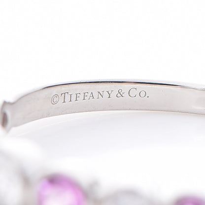 Tiffany Platinum Diamond Pink Sapphire Jazz Ring 52.5 6.25 6 of 8
