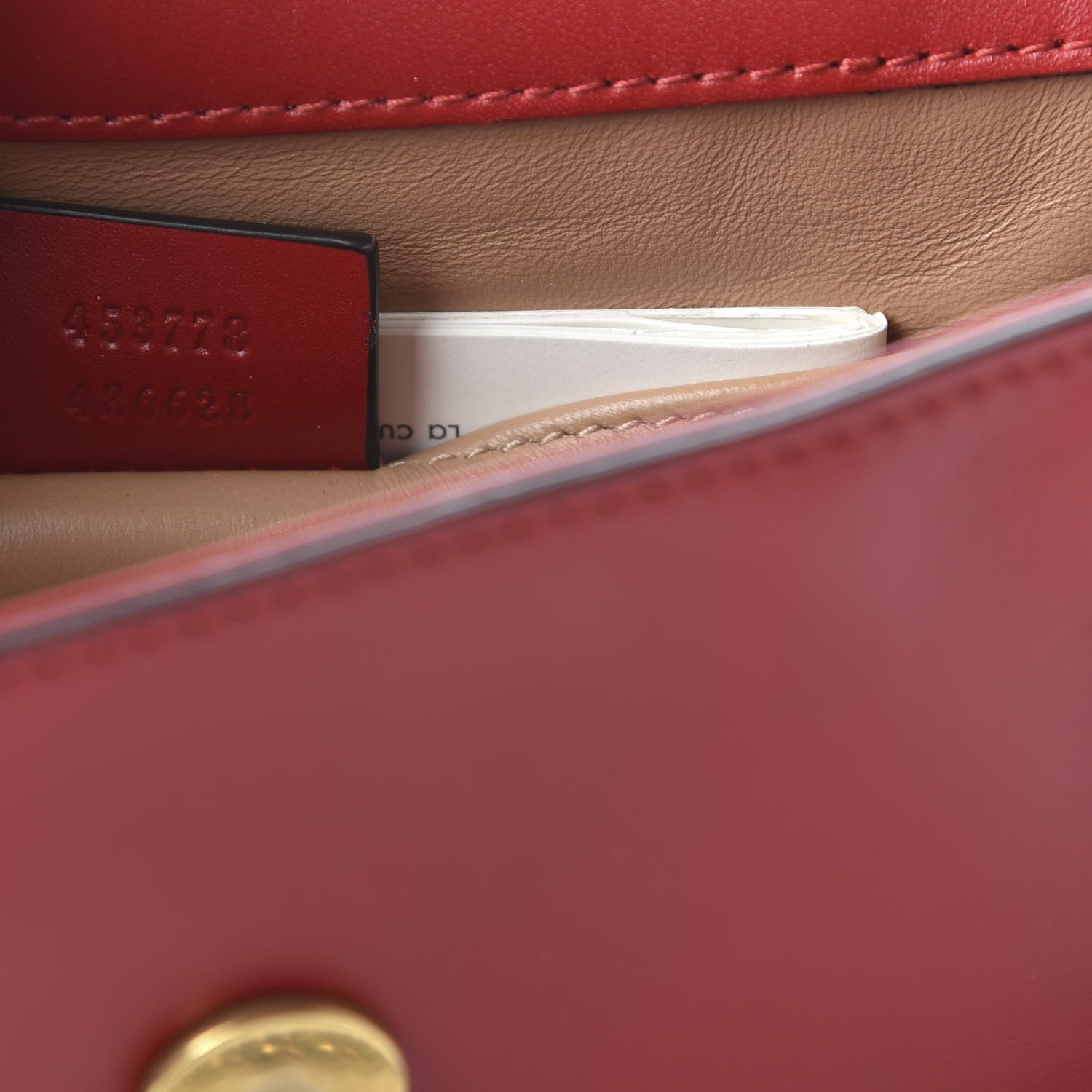 Gucci Nappa Pearl Studded Mini Queen Margaret Broadway Shoulder Bag Hibiscus Red 7 of 10