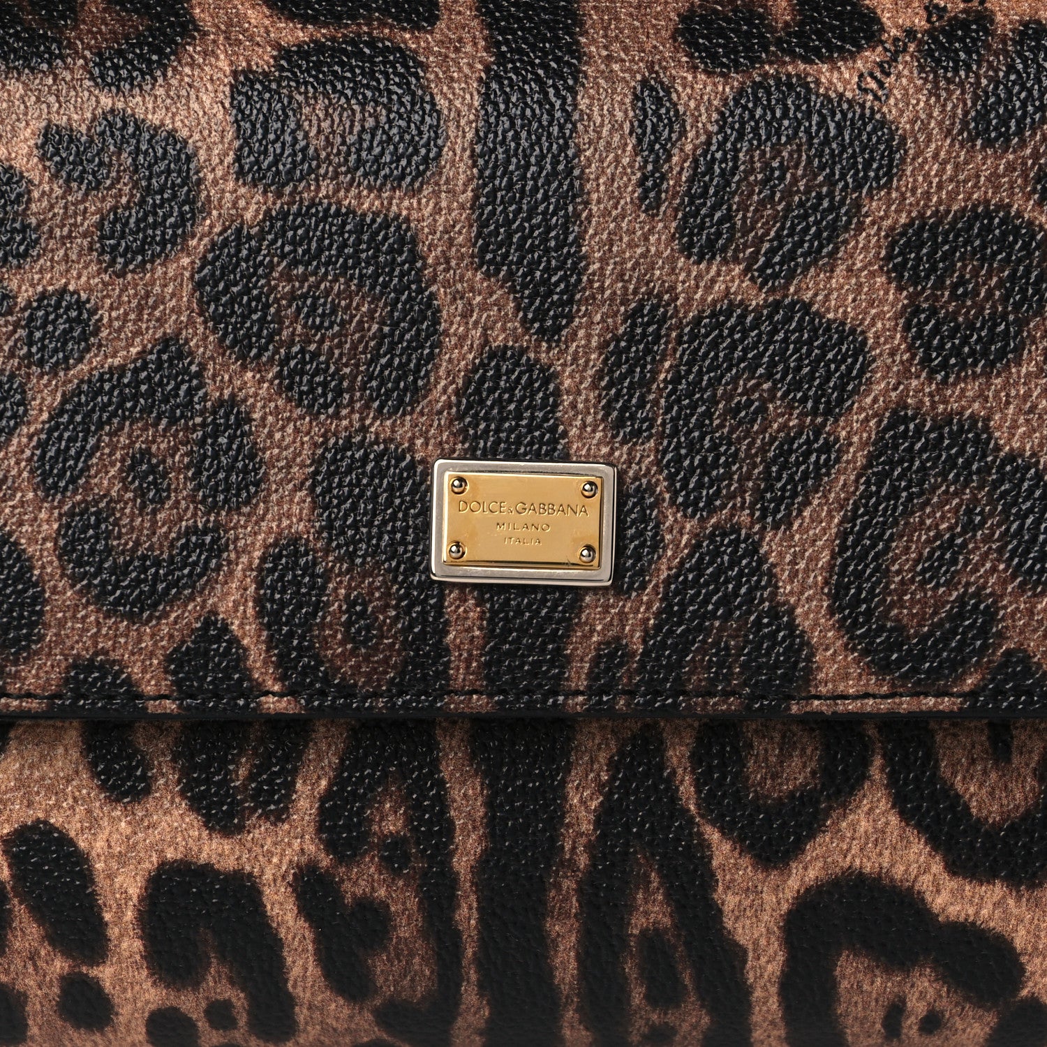 Dolce & Gabbana Dauphine Leopard Print Mini Miss Sicily Satchel Black 6 of 8