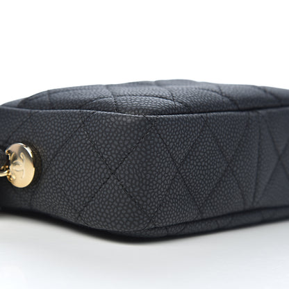Chanel Iridescent Caviar Quilted Mini Coco Tassel Camera Case Black 8 of 10