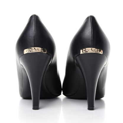 Chanel Lambskin Grosgrain Cap Toe Pumps 40.5 Black 7 of 10
