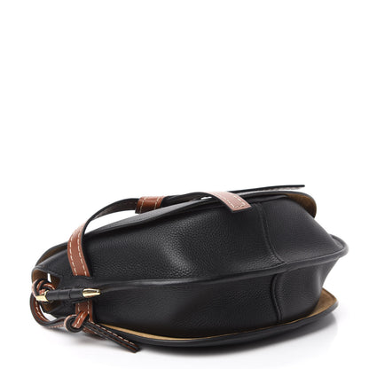 Loewe Grained Calfskin Small Gate Crossbody Bag Pecan Black 4 of 10