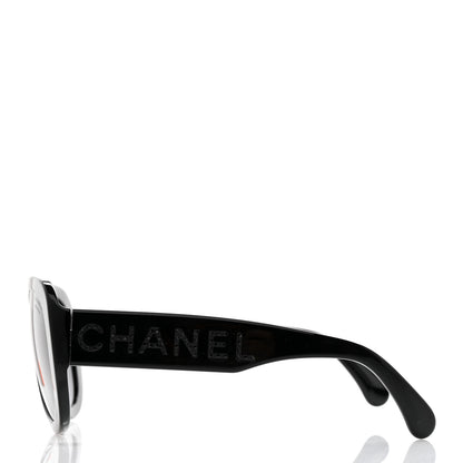 Chanel Resin Polarized Sunglasses 5423-B Black 3 of 8