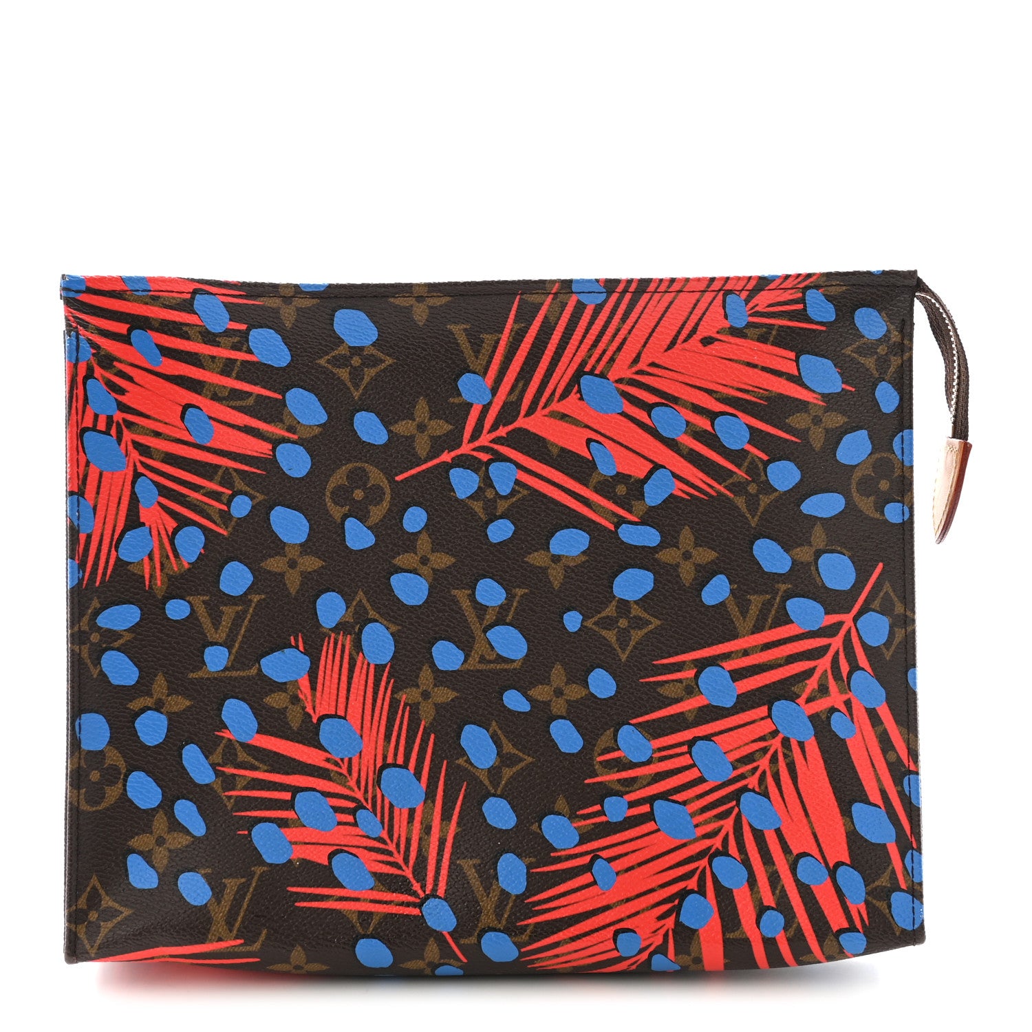 Louis Vuitton Monogram Jungle Dots Toiletry Pouch 26 Coquelicot Denim 1 of 6