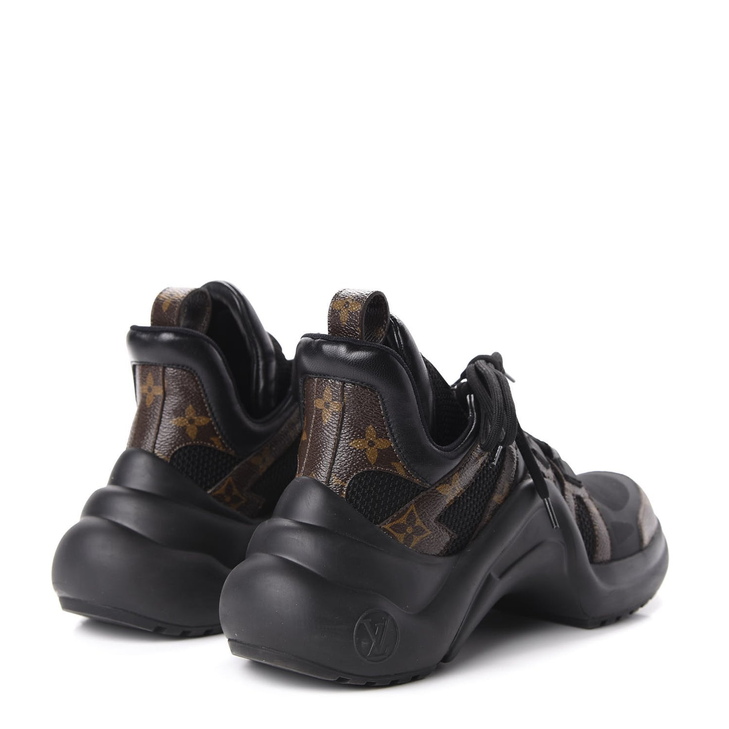 Calfskin Patent Monogram LV Archlight Sneakers 39 Black