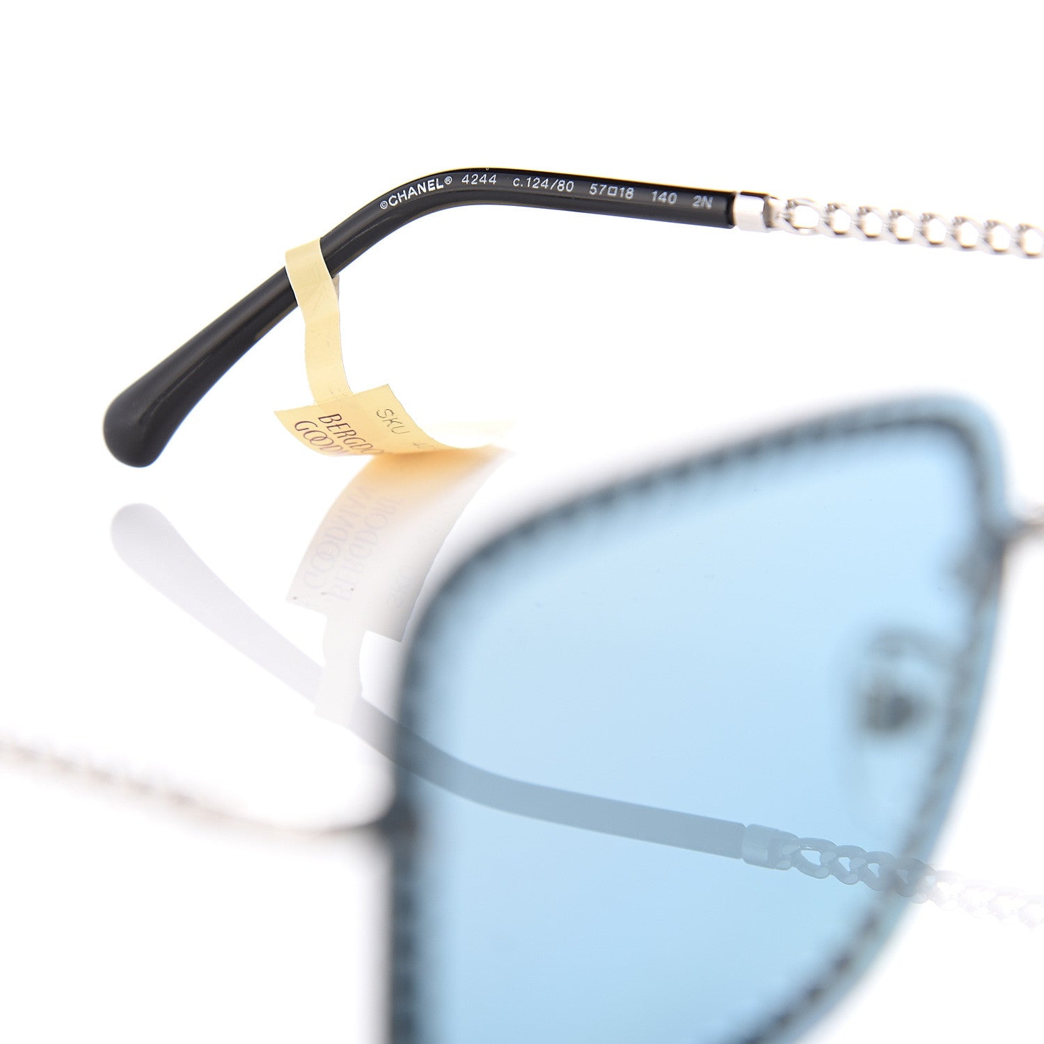 Chanel Chain Square Sunglasses 4244 Blue 5 of 6