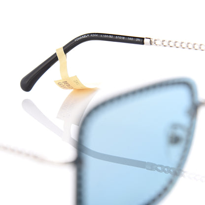 Chanel Chain Square Sunglasses 4244 Blue 5 of 6