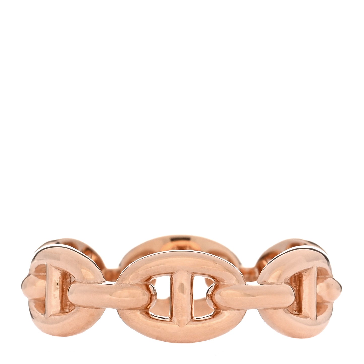 18K Rose Gold PM Chaine D'Ancre Enchainee Ring 52 6