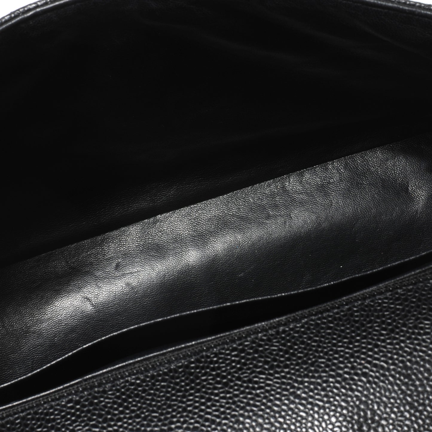 Caviar Jumbo Single Flap Black