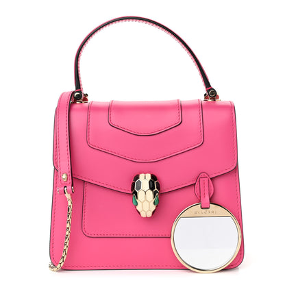 Bulgari Calfskin Serpenti Forever Top Handle Pink 1 of 9
