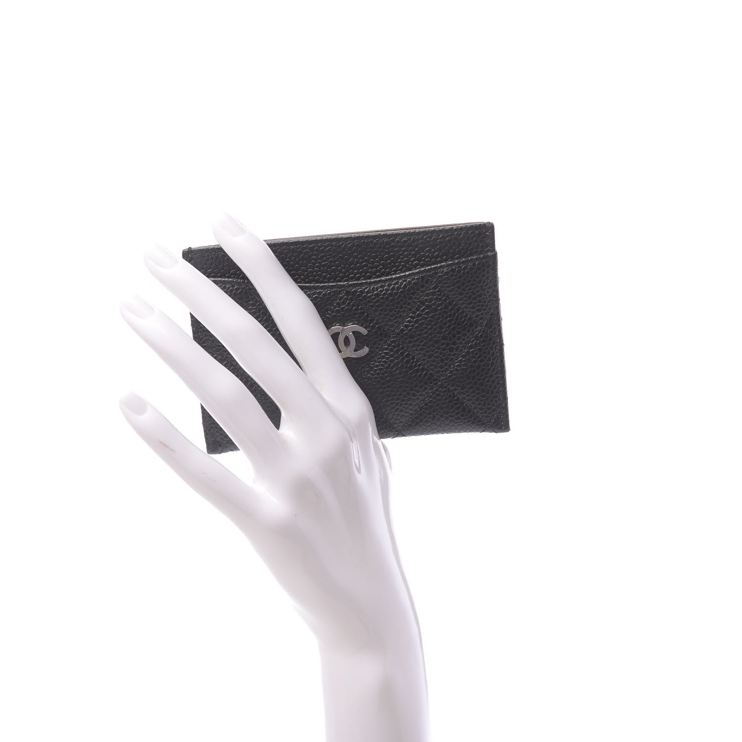 Chanel Caviar Quilted Card Holder Black 2 of 9