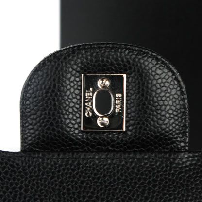 Chanel Caviar Quilted Jumbo Single Flap Black 10 of 11