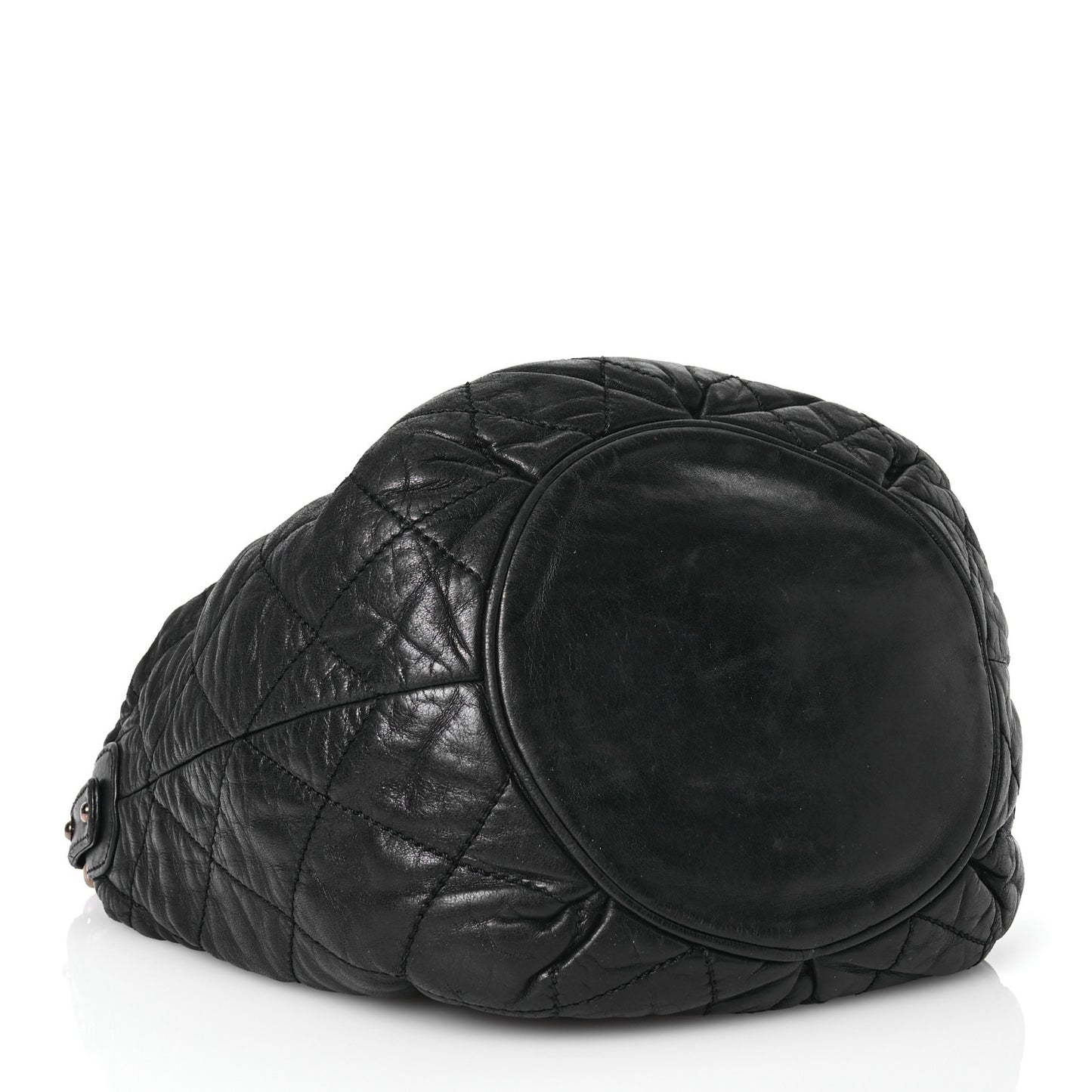Lambskin Quilted Cloudy Bundle Hobo Black