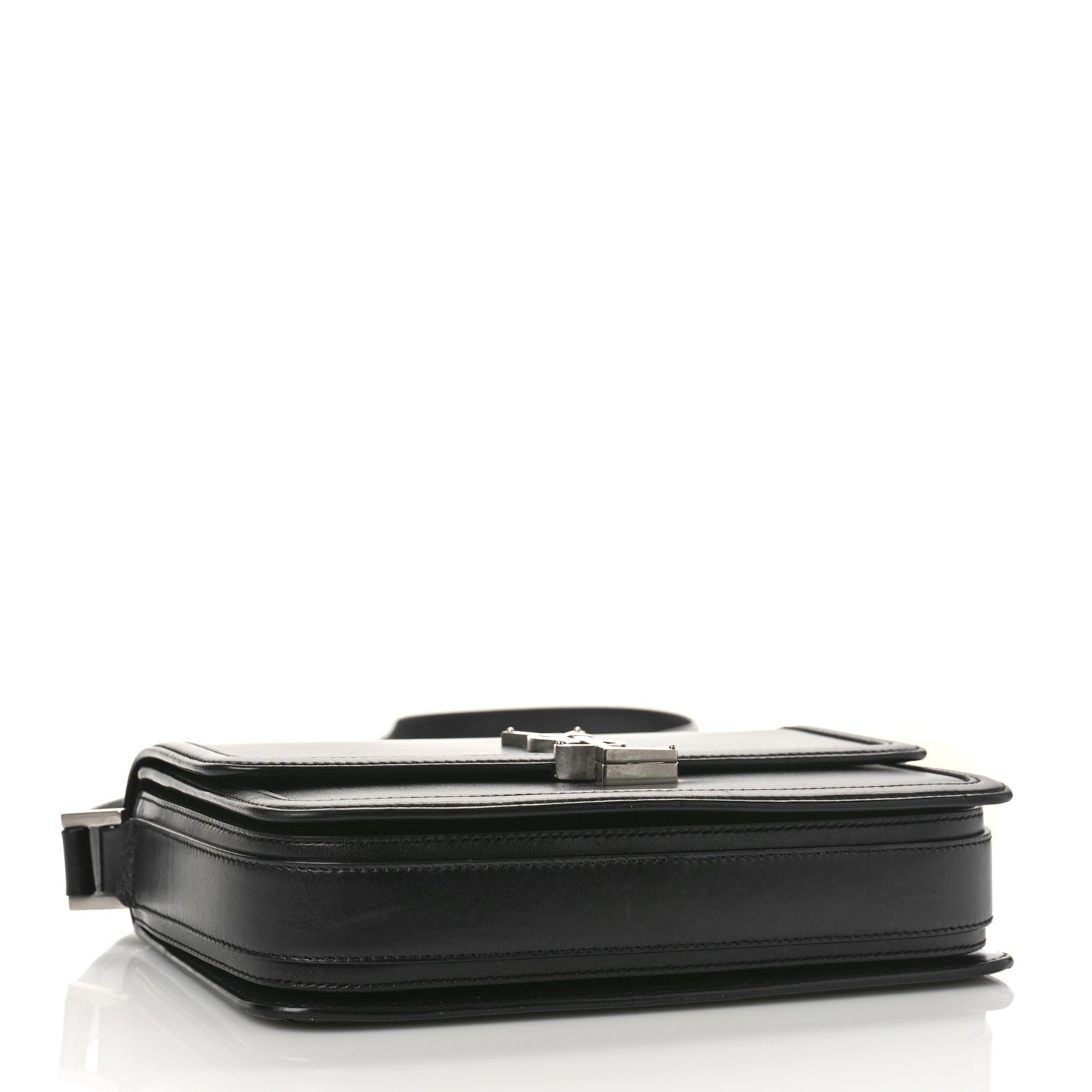 Box Calfskin Monogram Medium Solferino Satchel Black