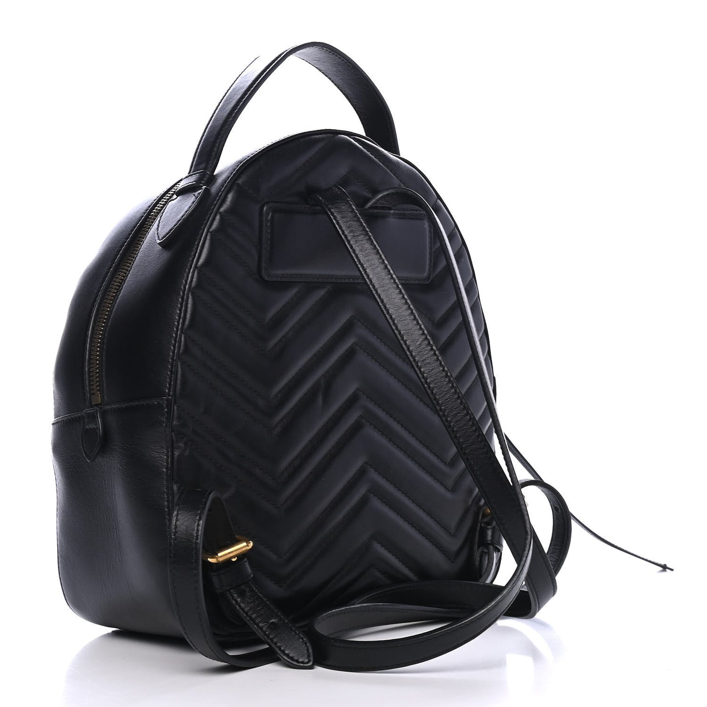 Calfskin Matelasse GG Marmont Dome Backpack Black