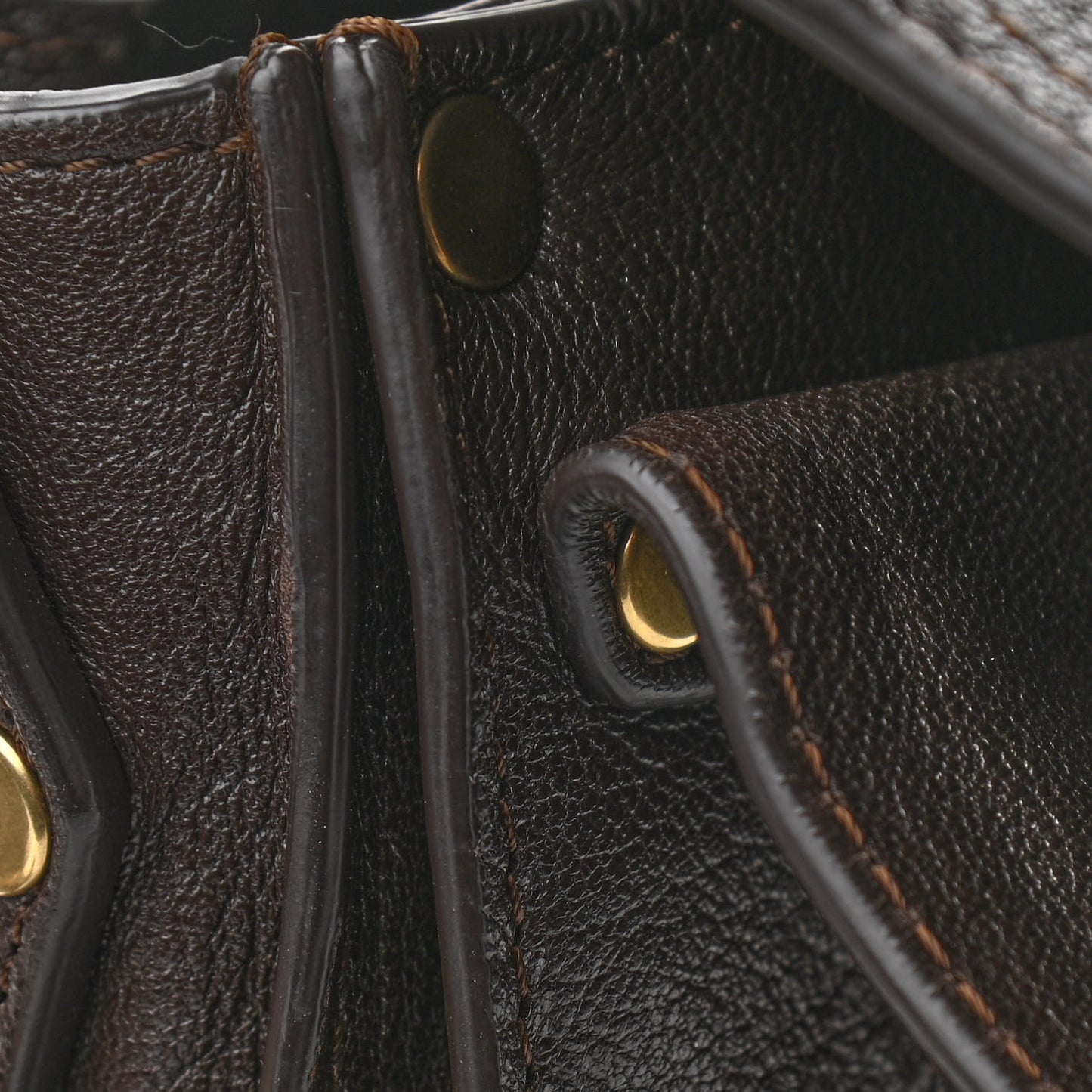 Lambskin PS1 Large Satchel Chocolate