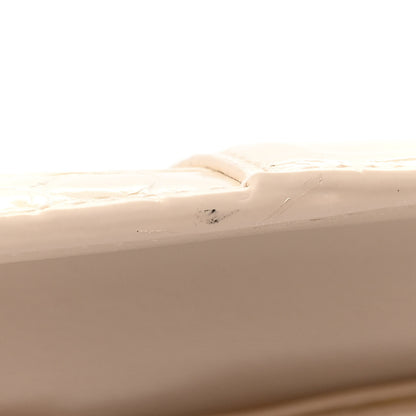 Balenciaga Shiny Calfskin Crocodile Embossed Hourglass Chain Bag Cream 11 of 13