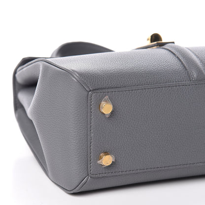 Celine Grained Calfskin Small 16 Top Handle Bag Medium Grey 7 of 9