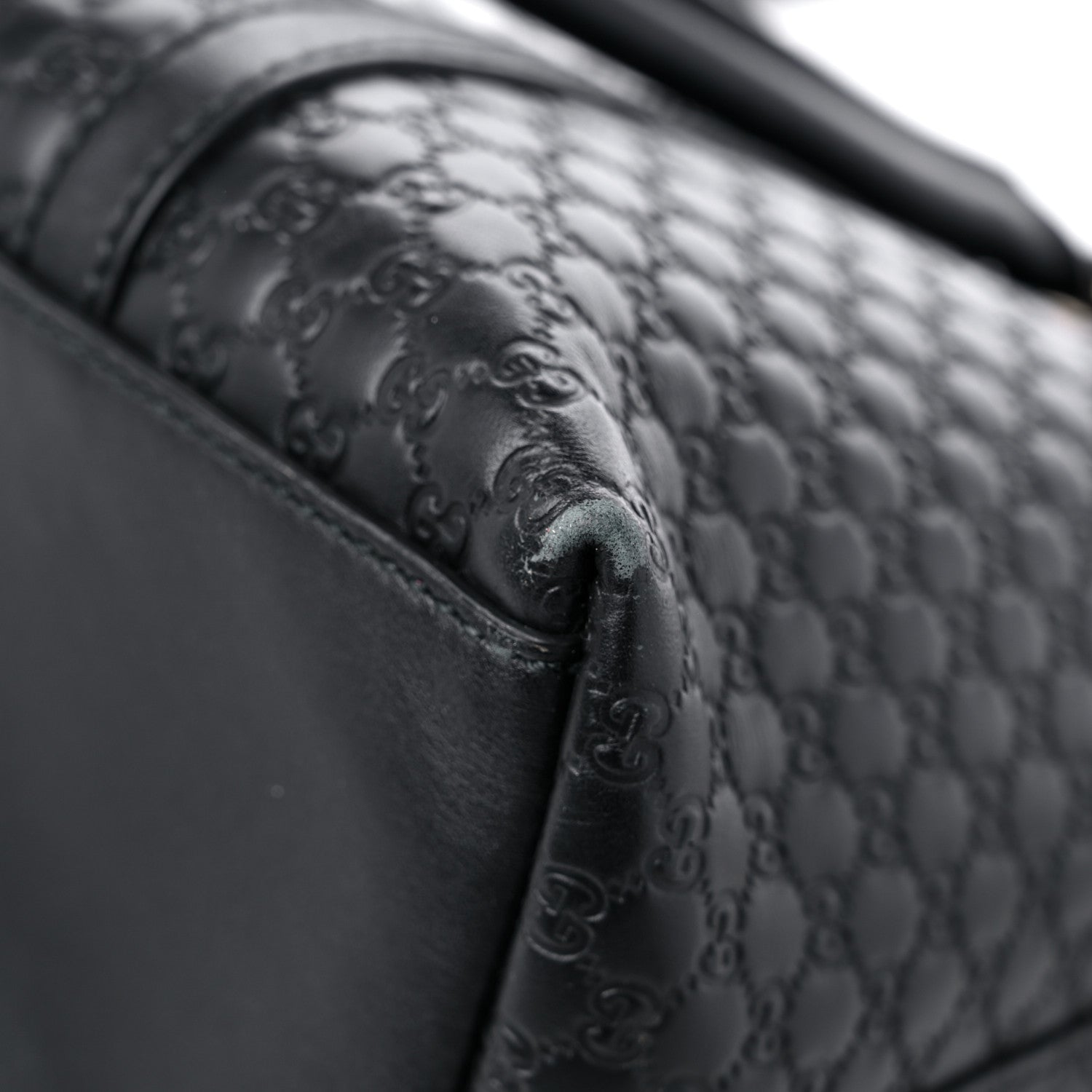 Gucci Soft Microguccissima Small Zippered Satchel Black 11 of 17