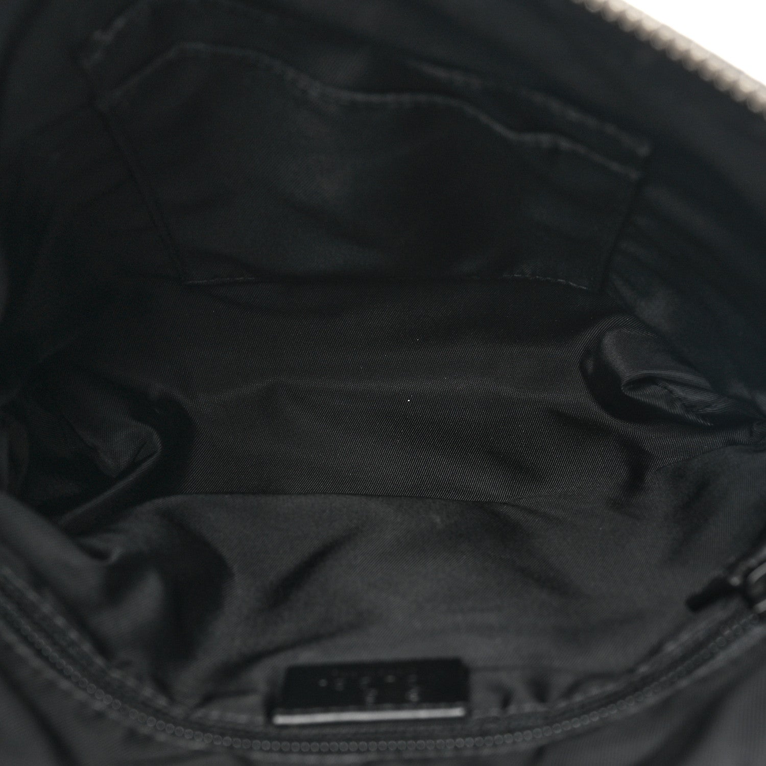 Gucci Techno Canvas Selleria Calfskin Web Small Flat Messenger Bag Black 5 of 9