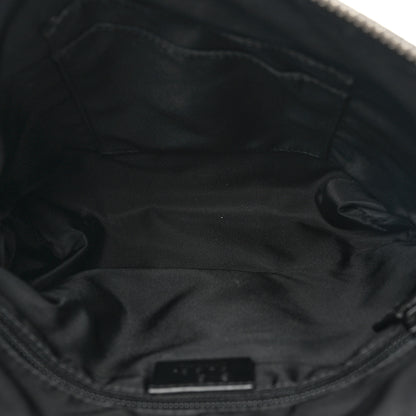 Gucci Techno Canvas Selleria Calfskin Web Small Flat Messenger Bag Black 5 of 9