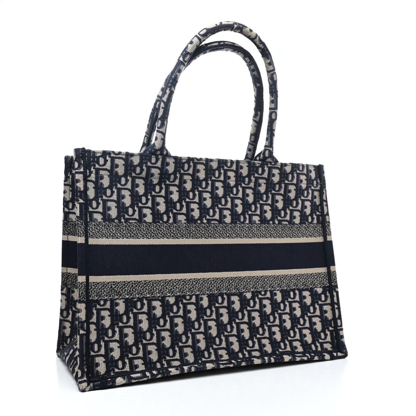 Oblique Medium Book Tote Blue Multicolor