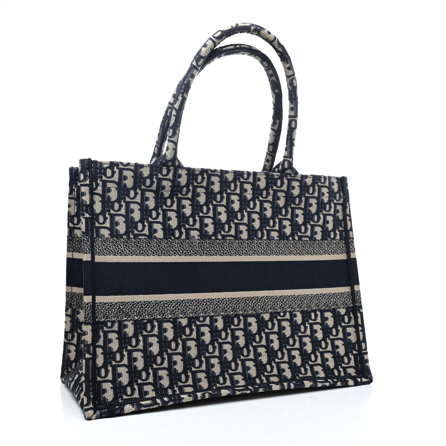 Christian Dior Oblique Medium Book Tote Blue Multicolor 2 of 4