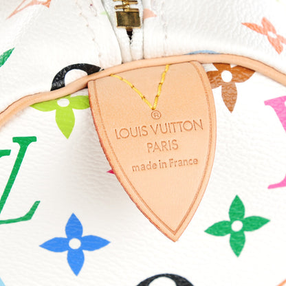 Louis Vuitton Monogram Multicolor Speedy 30 White 5 of 8