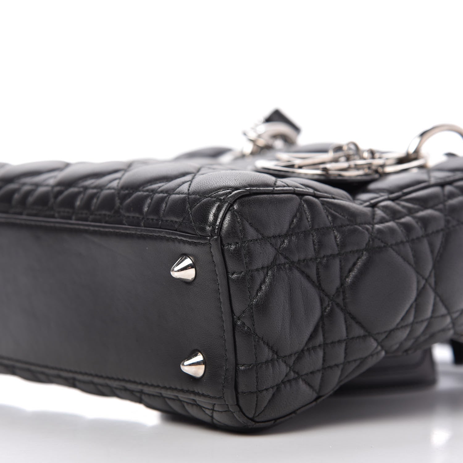Christian Dior Lambskin Cannage Small Lucky Badges My Lady Dior Black 7 of 9