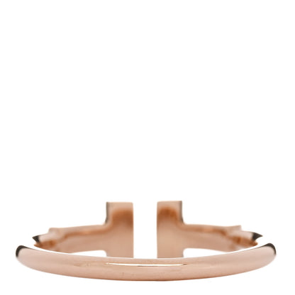 Tiffany 18K Rose Gold Diamond T Wire Ring 50 5.5 3 of 5