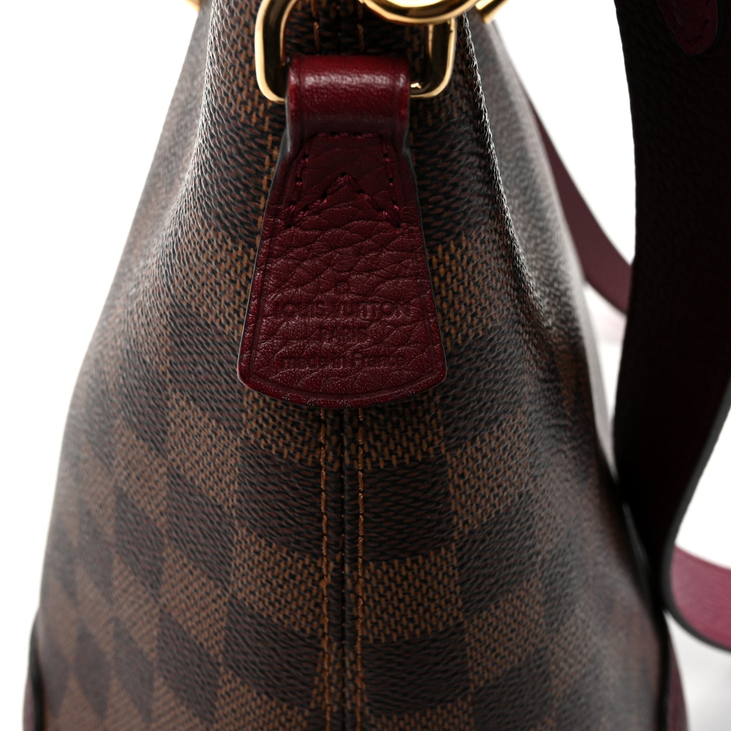 Damier Ebene Cuir Taurillon Hyde Park Fuchsia