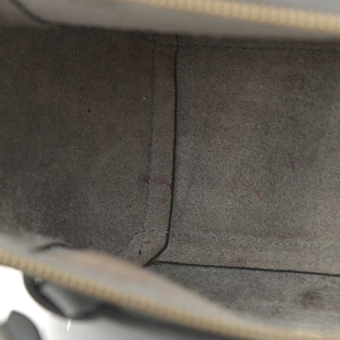 Grained Calfskin Nano Belt Bag Grey