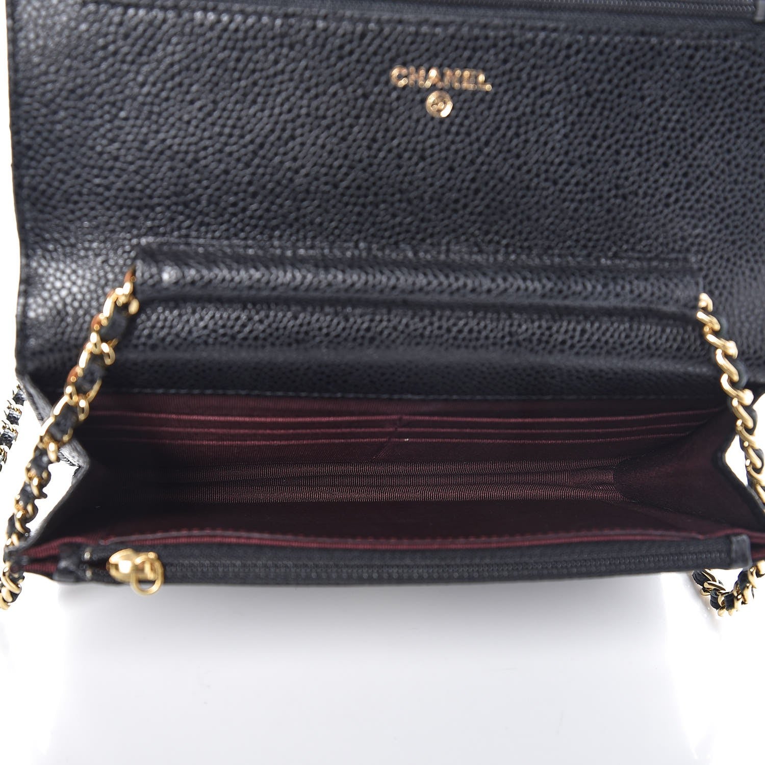 Chanel Caviar Quilted Wallet On Chain WOC Black 5 of 9